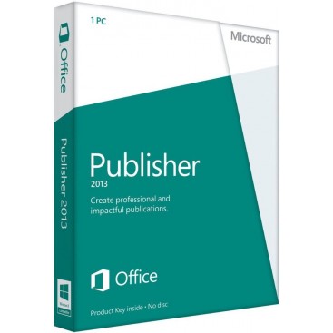Publisher 2013 32/64bits PKC 1 user
