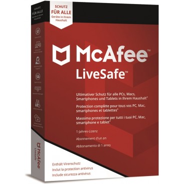McAfee LiveSafe Unlimited Devices 1YR GLOBAL ESD online